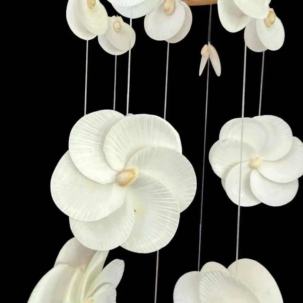 Vintage‎ Seashell Wind Chime Chandelier Hanging Mobile Boho Coastal Décor Read